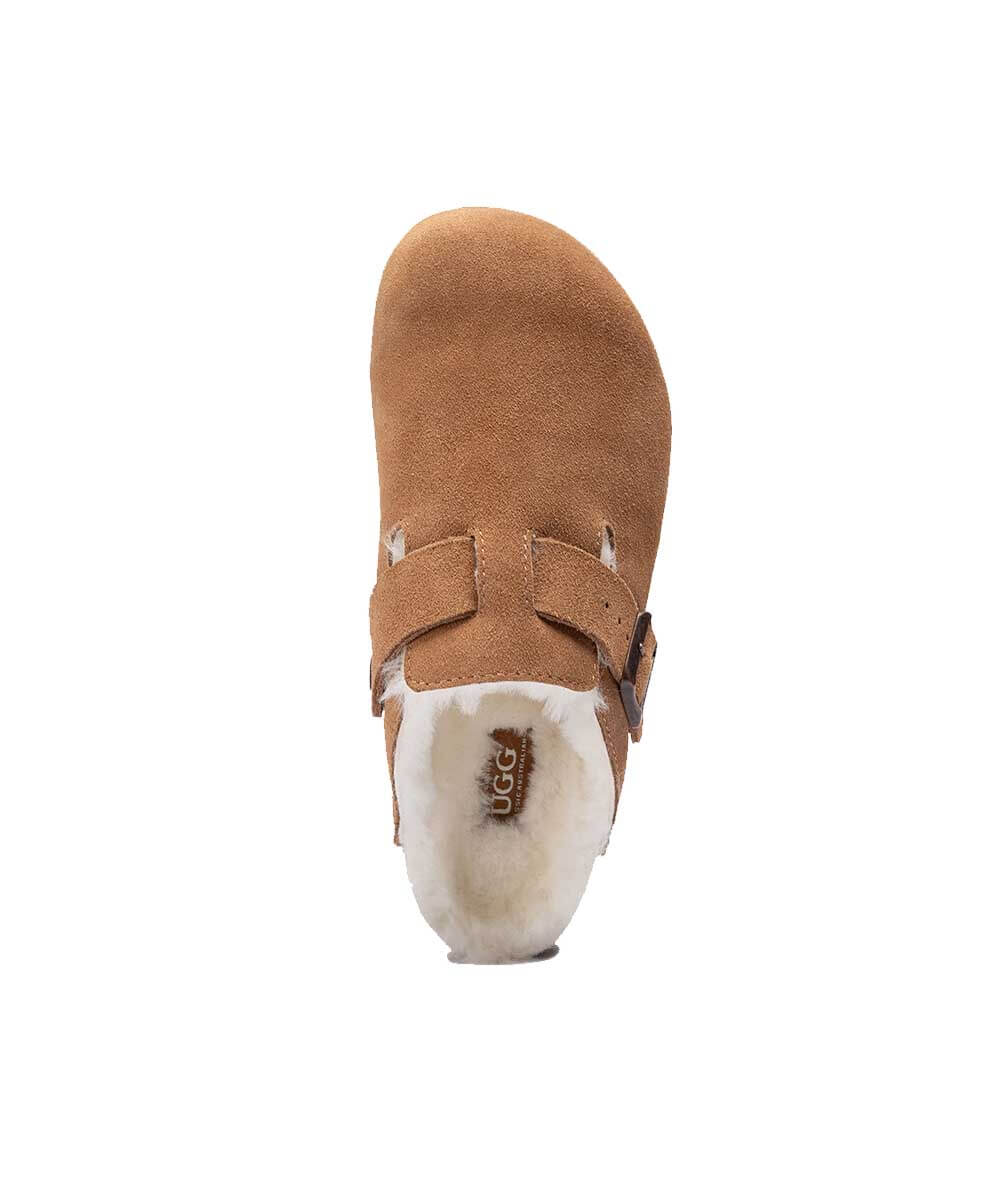 Women's UGG Wool Marly Slippers – Tan – view 3