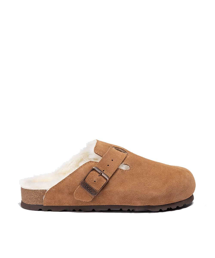 Women's UGG Wool Marly Slippers – Tan