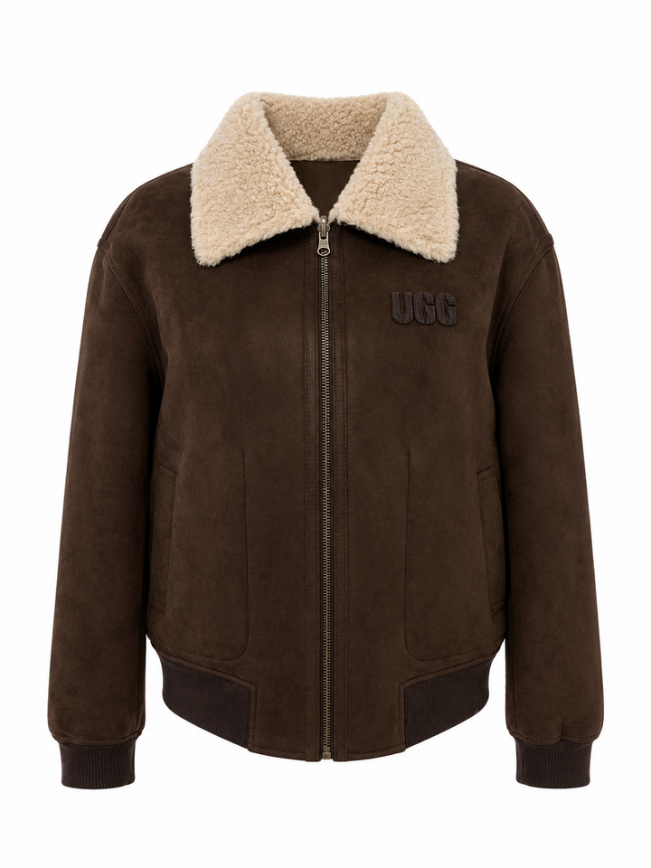 UGG Women's Bondi Reversible Bomber Jacket - Chocolate/Natural